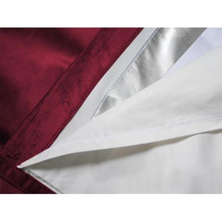 Tenda 3 in 1 Acustica Termica Oscurante Su Misura in velluto Venise Rosso MC214