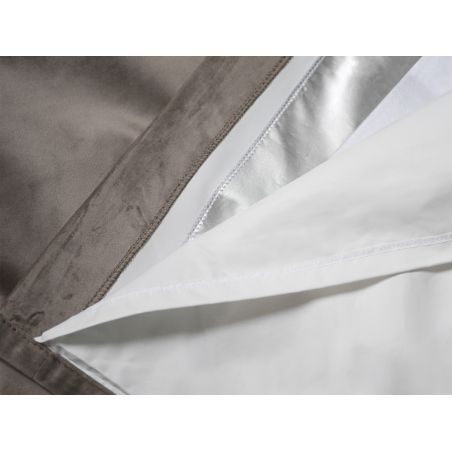 Tenda 3 in 1 Acustica Termica Oscurante Su Misura in velluto Venise Taupe MC740