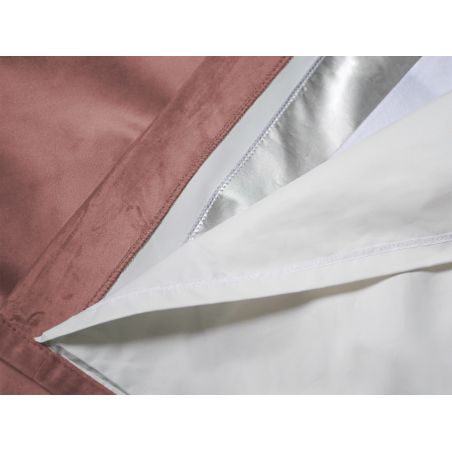 Tenda 3 in 1 Acustica Termica Oscurante Su Misura in velluto Venise Rosa Antico MC343