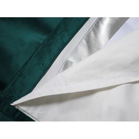 Tenda 3 in 1 Acustica Termica Oscurante Su Misura in velluto Venise Verde MC228