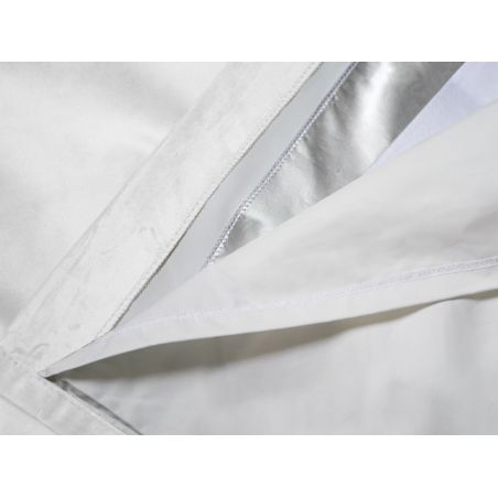 Tenda 3 in 1 Acustica Termica Oscurante Su Misura in velluto Venise Bianco MC720