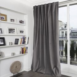 Tenda 100% Oscurante in velluto Venise Grigio MC09