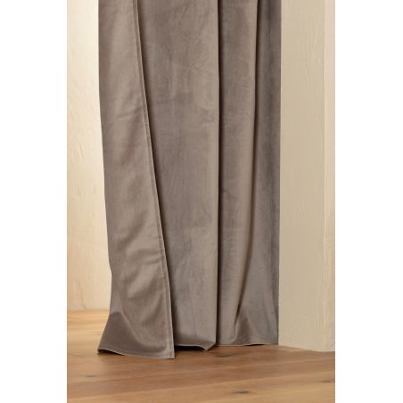 Tenda 4 in 1 per Separazione di ambienti Acustica Termica Oscurante In Velluto Venise Taupe MC740