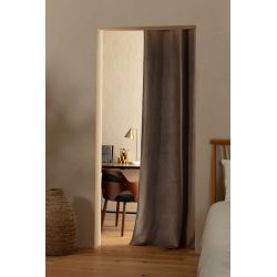 Tenda 4 in 1 per Separazione di ambienti Acustica Termica Oscurante In Velluto Venise Taupe MC740