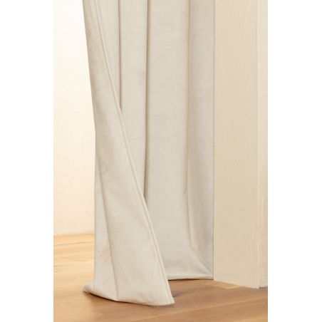 Tenda 4 in 1 per Separazione di ambienti Acustica Termica Oscurante In Velluto Venise Beige MC15