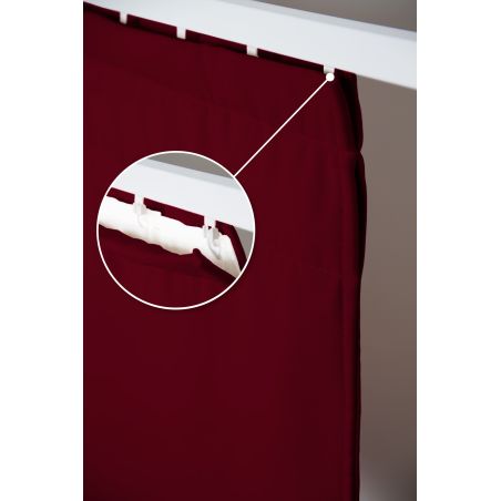 Tenda 4 in 1 per Separazione di ambienti Acustica Termica Oscurante Rosso MC330